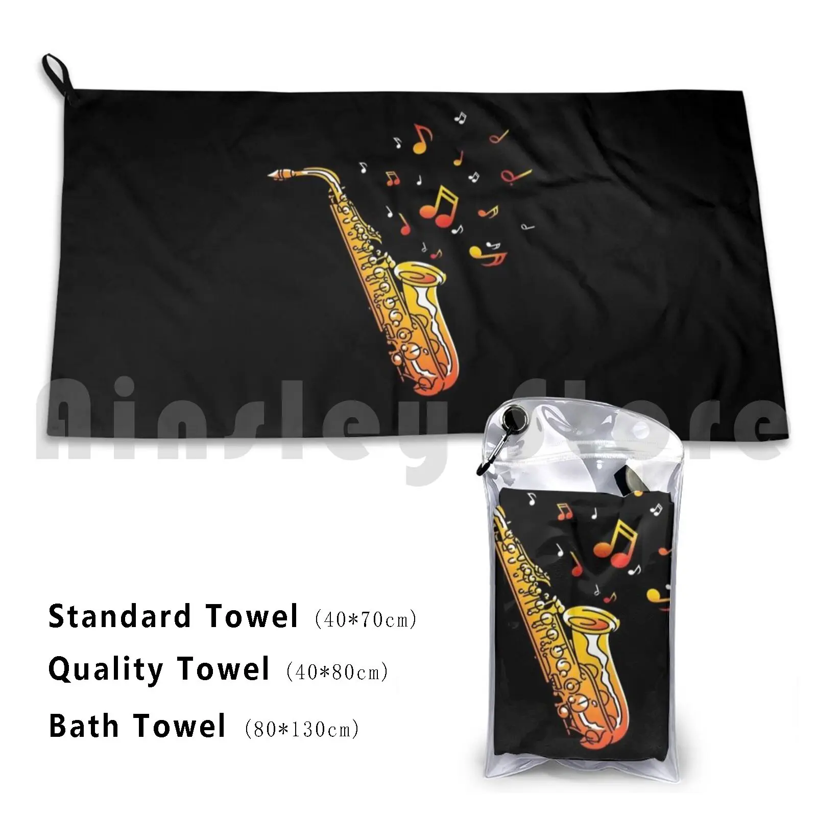 Quick Dry Quality Towel Saxophone Saxophonist Saxophone Player