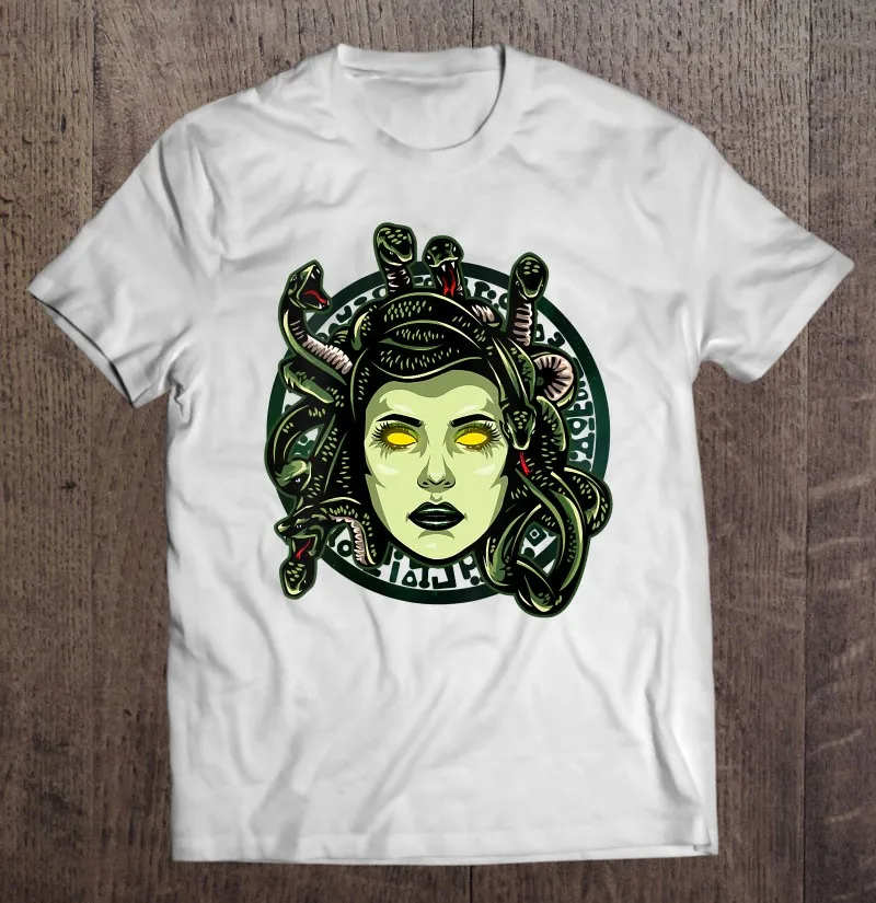 

Женская футболка Medusa с изображением богов и монстров древней греческой мифологии, Мужская футболка, футболка, Мужская одежда, футболки овер...