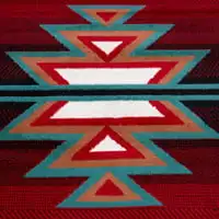 

Sagrada Southwestern Geometric Area Rug, Black/Red, 5'2"x7'4"