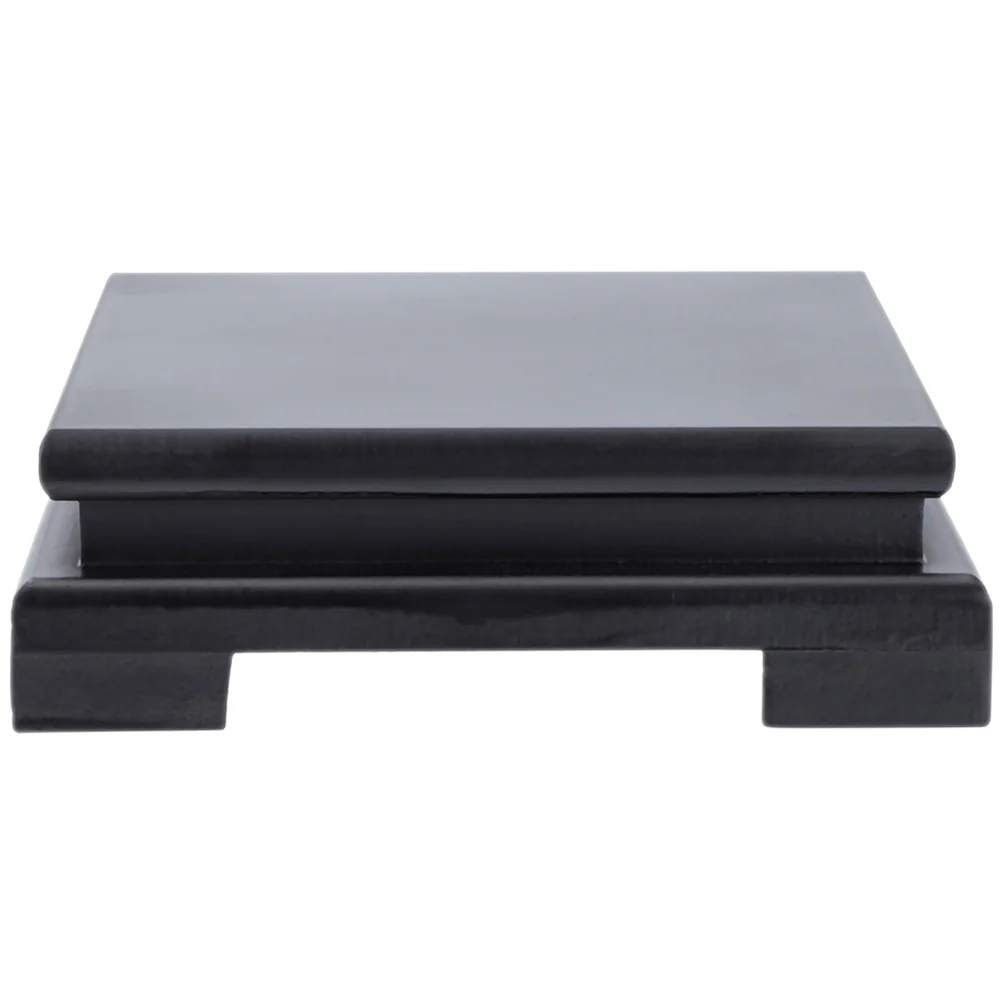 

Square Base Bonsai Wooden Rack Pots Stand Display Plants Indoor Succulent Holder Solid Crafts Small Storage