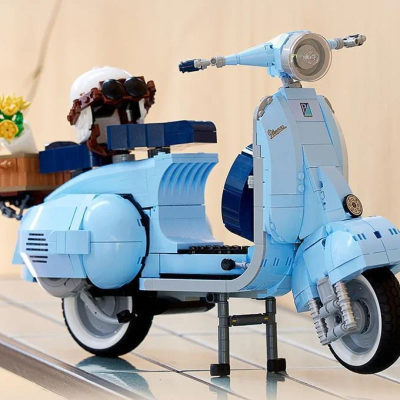 Винтажные строительные блоки для скутера Модель сборки электрического