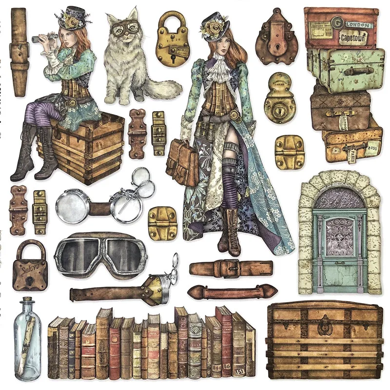 

Beauty traveler Stickers Crafts And Scrapbooking stickers kids toys book Decorative sticker DIY Stationery