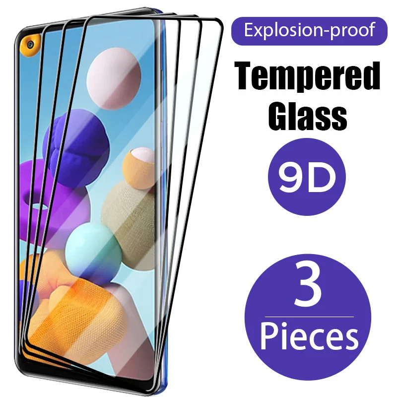 

3Pcs Screen Protector on Galaxy A71 A51 A42 5G A41 A31 A21S A12 A11Tempered Glass on Samsung A70S A50S A40 A30S A20 A10 A01 A02