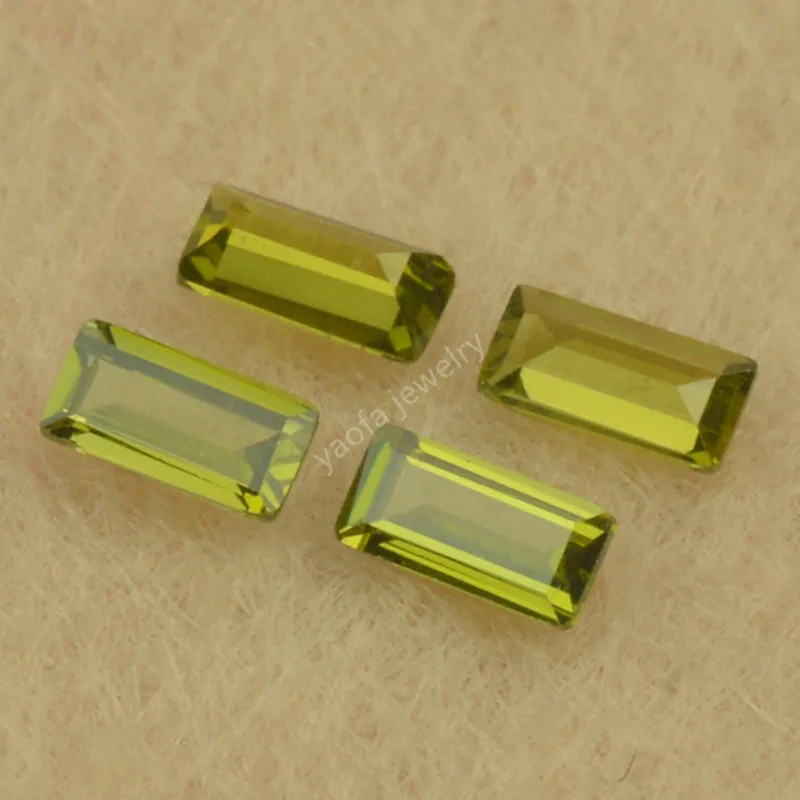 Распродажа 1x1 5 ~ 3x6 оливковая зеленая Прямоугольная форма параллельный шаг вырез