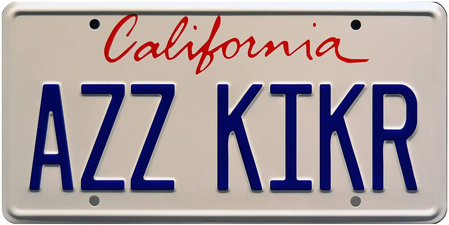 

Celebrity Machines Con Air | AZZ KIKR | Metal License Plate