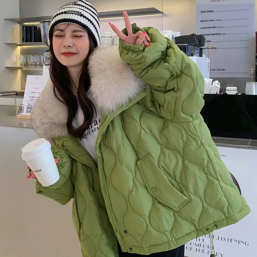 

Шерстяное пальто с воротником, женская зимняя куртка в стиле ретро, утепленная хлопковая одежда с длинным рукавом, бесплатная доставка, H666