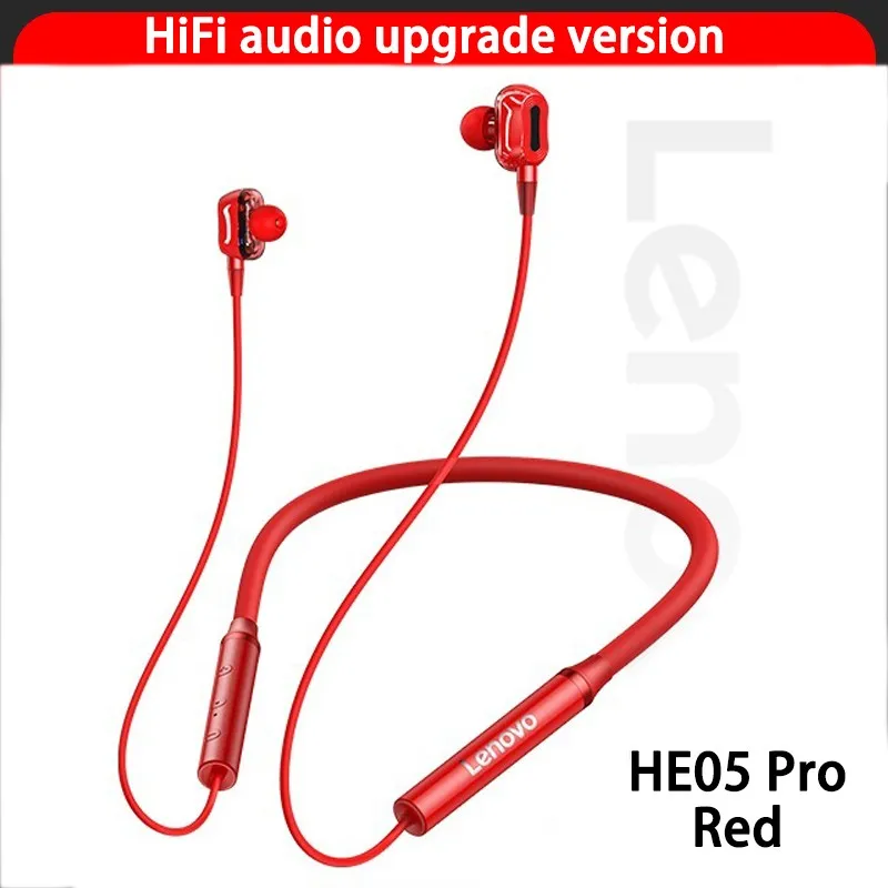 

Original Lenovo XE66 Dual Dynamic Neckband Bluetooth Earphone 4 Speakers HIFI Stereo High Sound Quality Ultra Long Standby Time