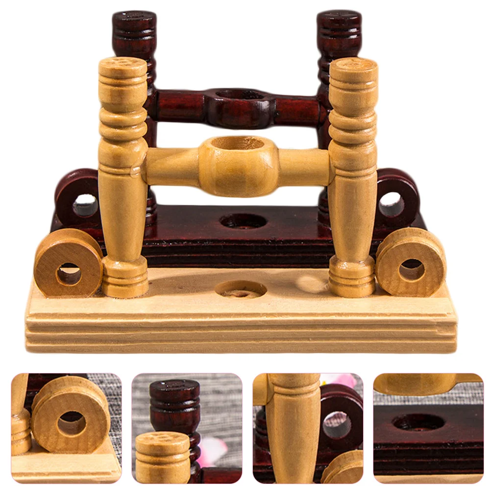 

Fan Holder Stand Display Folding Base Hand Rack Wood Chinese Japanese Handy Wooden Desktop Vintage Handheld Table Decorative