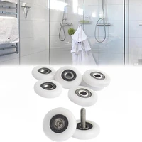 8pcs bathroom shower door rollers durable sliding doors pulley stainless steel replacement accessories