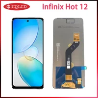 6 82 original for infinix hot 12 lcd display touch screen digitizer replacement for infinix x6817 lcd repair replacement parts