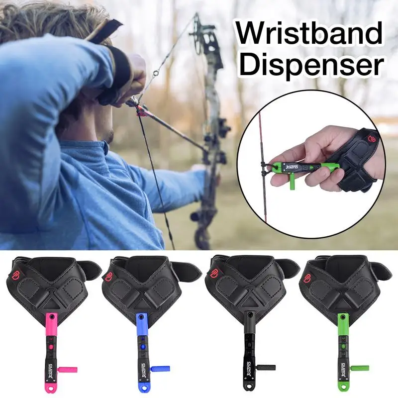 

Release Aids Compound Bow Caliper Release Adjustable Black Wrist Strap for Hunting Shooting Wrist Trigger New Year Gift