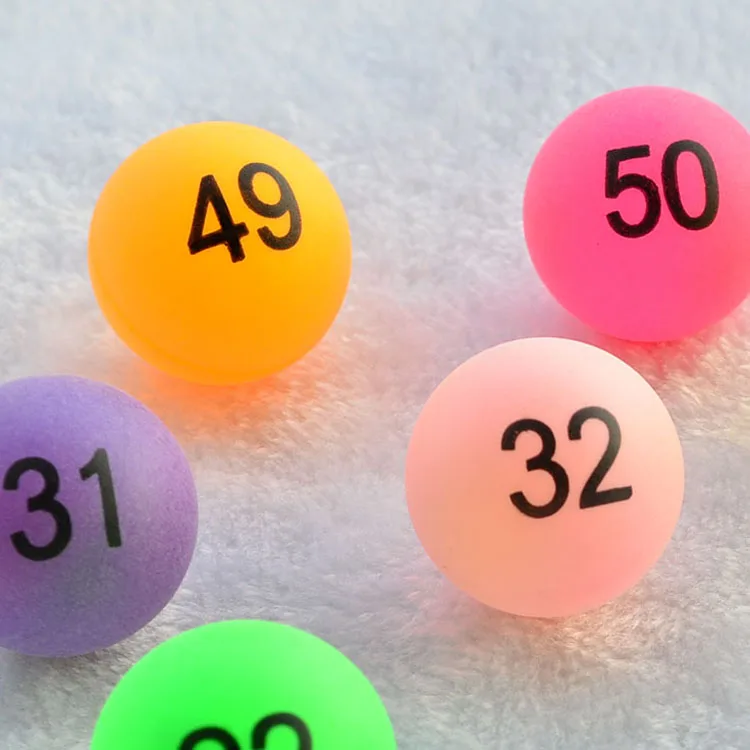 Colorful digital number balls 1 to 200 promotion lottery ball shake pumping gam edraw table tennis |