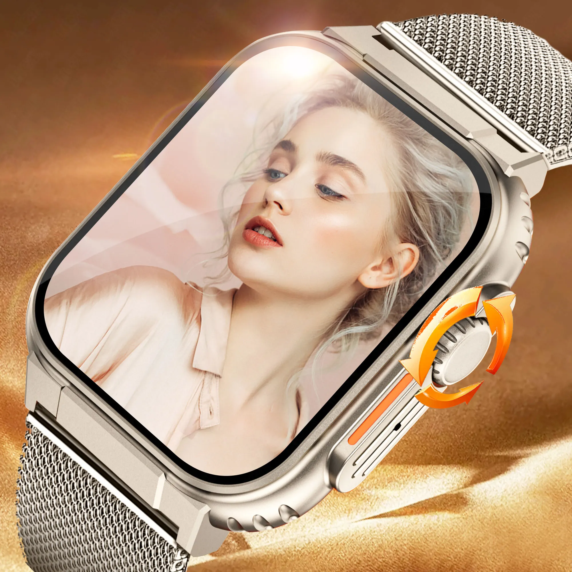 

600mAh Battery Smart Watch Bluetooth Call Message reminder Sports Bracelet Music Play Connect TWS Recording Smartwatch Women men