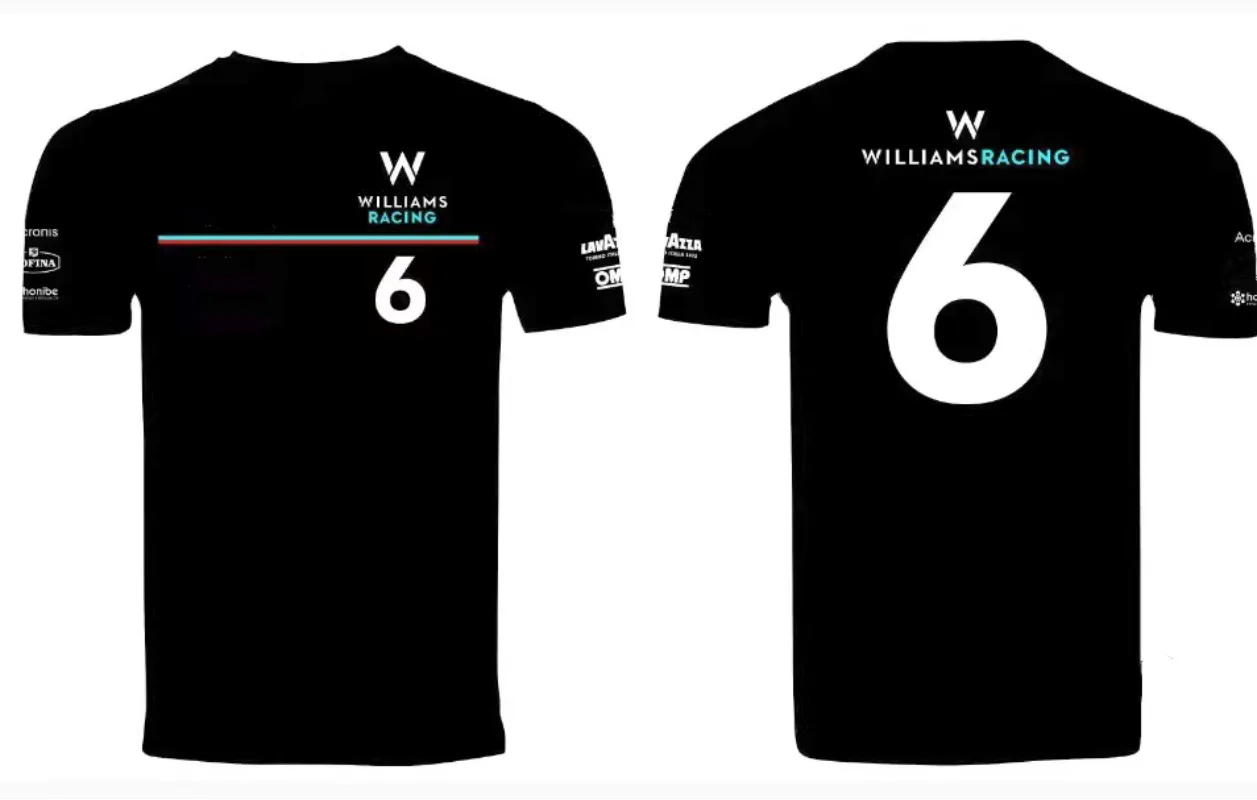 

Williams F1 Formula One Team 3D Round Neck Men's T-shirt Breathable Sports Casual Short Sleeve Adult Children's Top 2022 Season