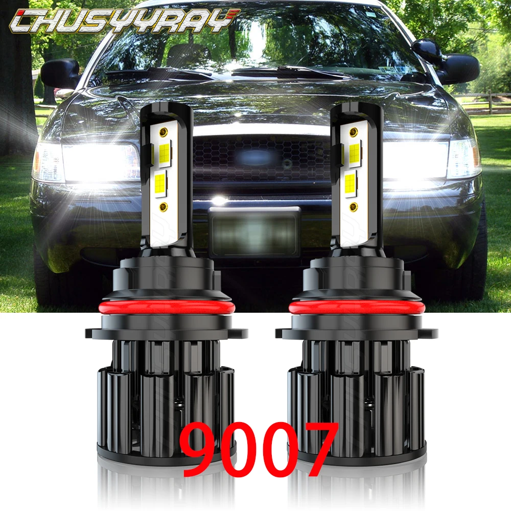 

CHUSYYRAY 9007 12000LM Led Headlight Lamp Compatible For Ford Crown 2006-2010 CSP Chip 9007 HB5 High Bright Bulbs Car accessory
