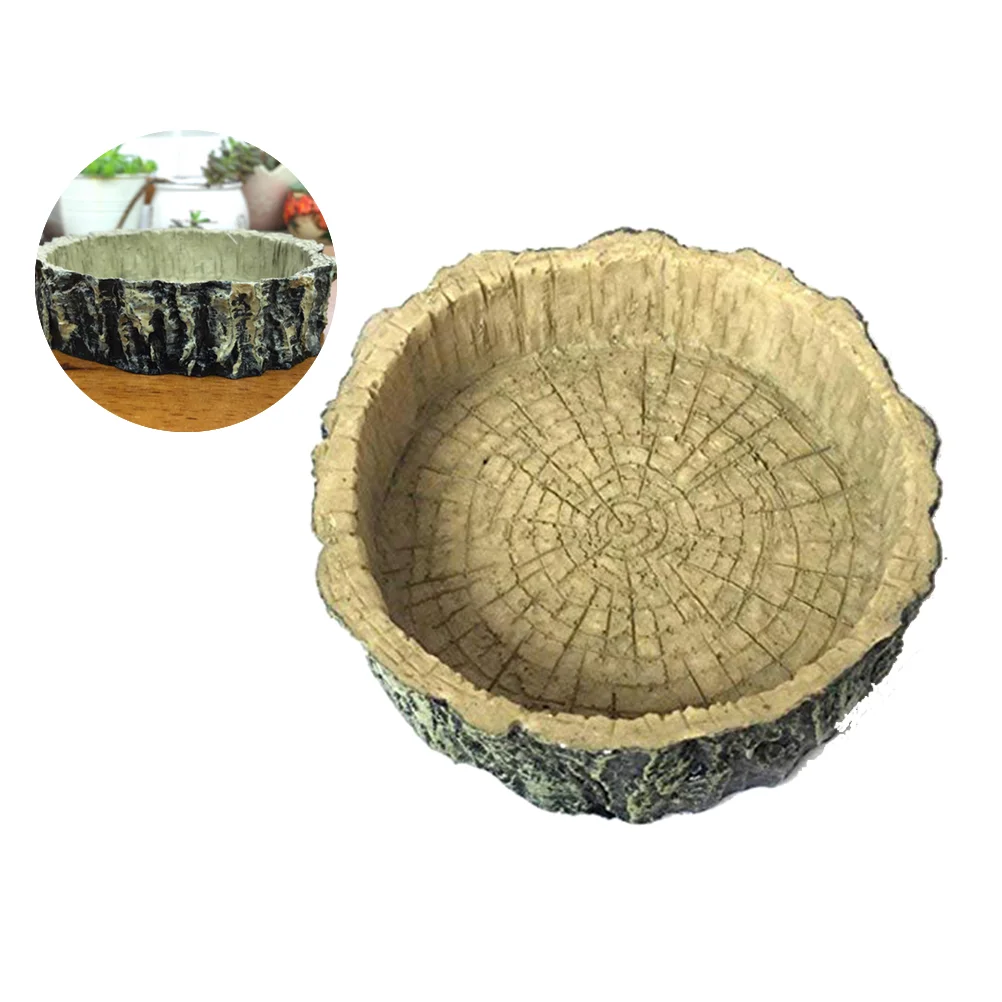 

1pc Environmentally Friendly Bowl Resin Reptile Eating Basin Dish for Pets Turtle