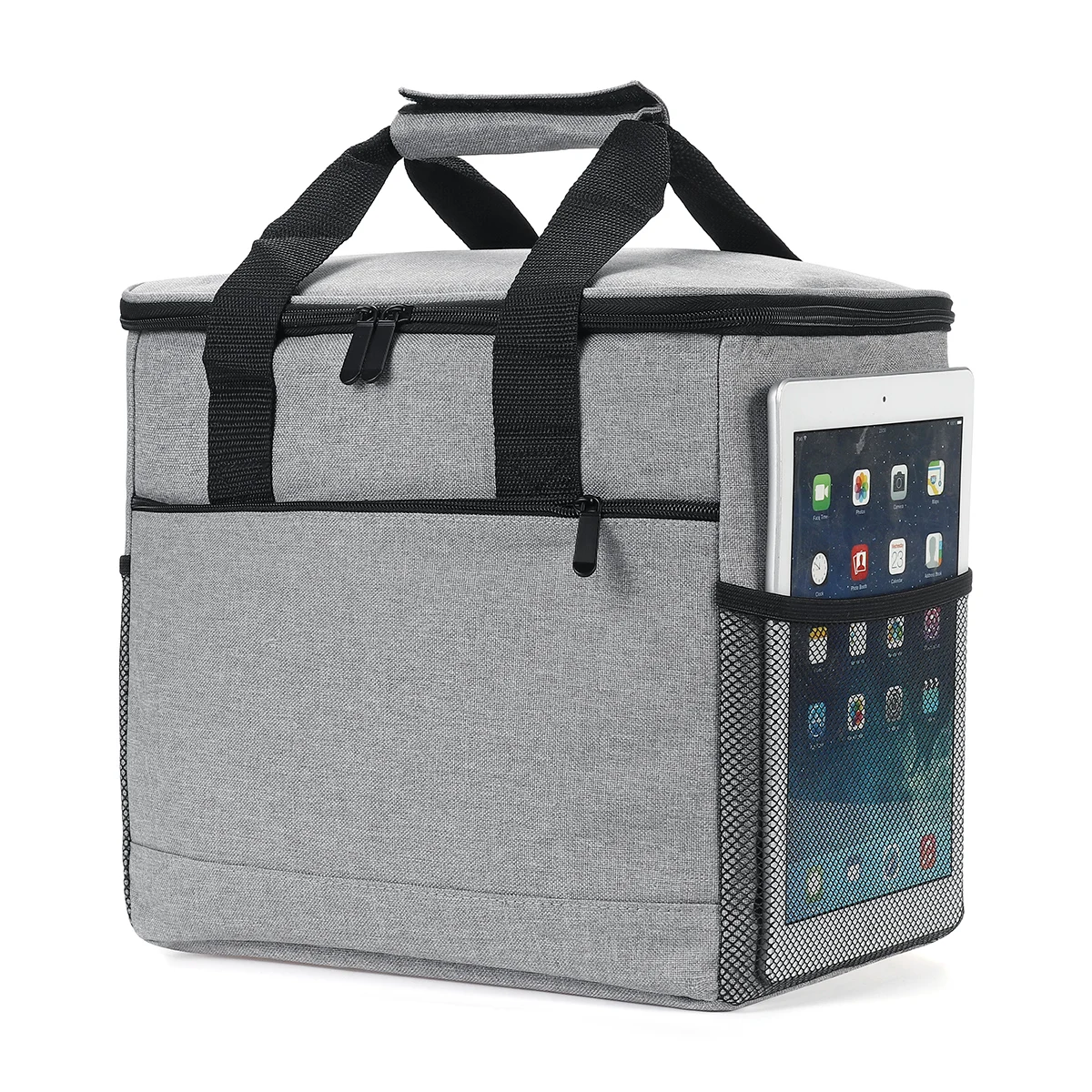 

Insulated Lunch Bag Thermal Cooler Box Coolbag Wide-Open Food Storage Lunchbox Large Cool Drink Holder For Outdoor Picnic Party
