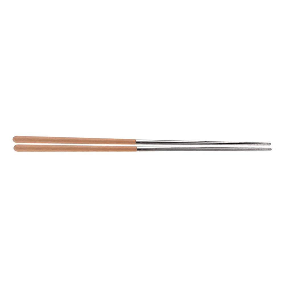 

Chopstickschopstick Cooking Frying Wooden Tableware Chinese Stainless Steel Reusable Japanese Pot Hot Lengthened Restaurant