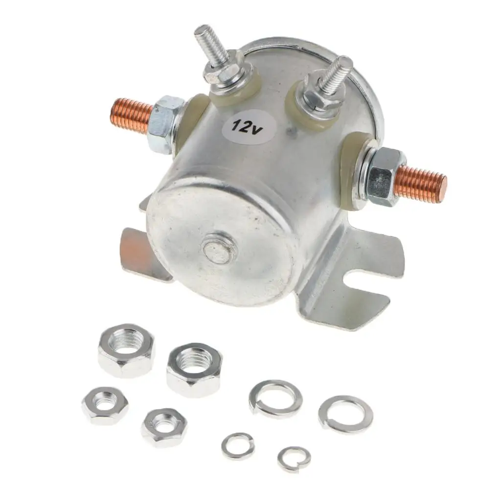 

100A Continuous Duty Switch Solenoid Relay 12 4-Terminal