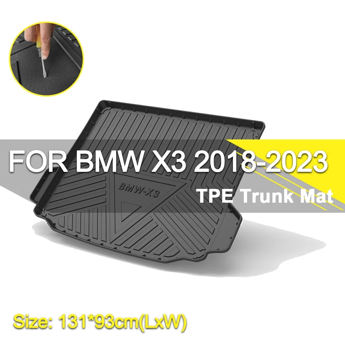 Накладка на багажник автомобиля водонепроницаемая нескользящая резиновая