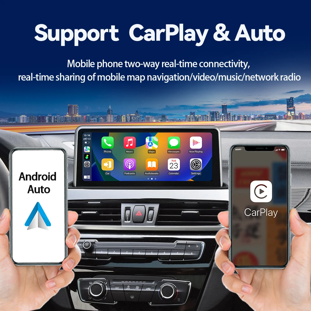 10 25 дюймовая новая система ID8 UI Android беспроводной Автомобильный плеер Carplay для BMW X1