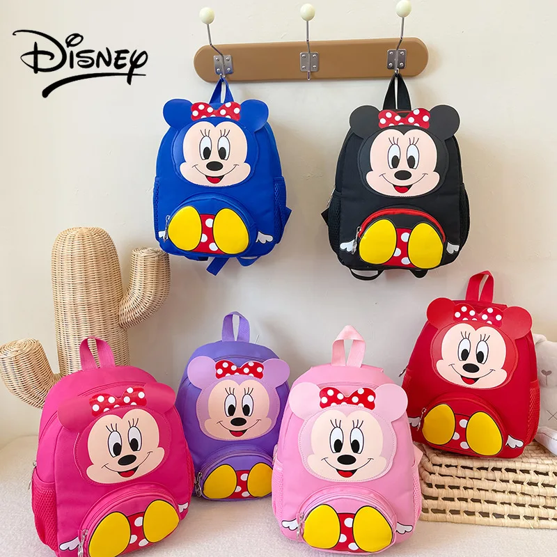 Disney's New Cute Children's Backpack Cartoon Kindergarten Mickey Mouse Schoolbag Men and Women Baby Travel Backpack
