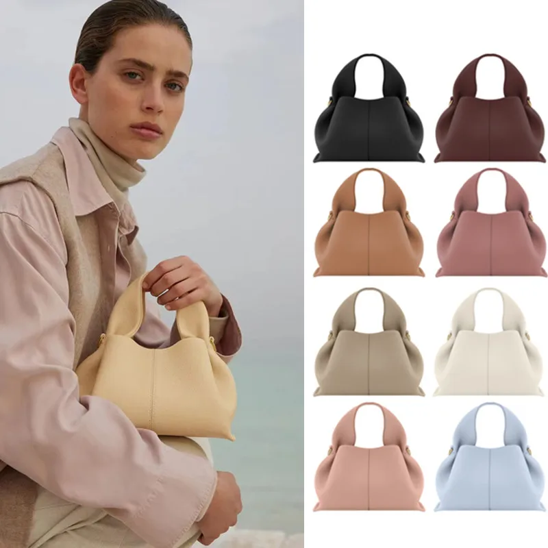 

2023 Neuf 9 Polene French Light Luxury Design Female Handbag Cloud Bag Leather Messenger Portable Women's Bag Dumpling Bag