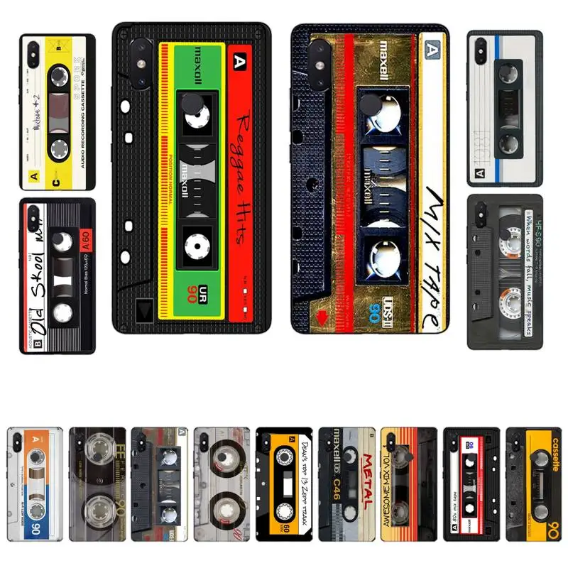 

MaiYaCa Vintage Magnetic Tape Cassette Phone Case for Xiaomi mi 8 9 10 lite pro 9SE 5 6 X max 2 3 mix2s F1