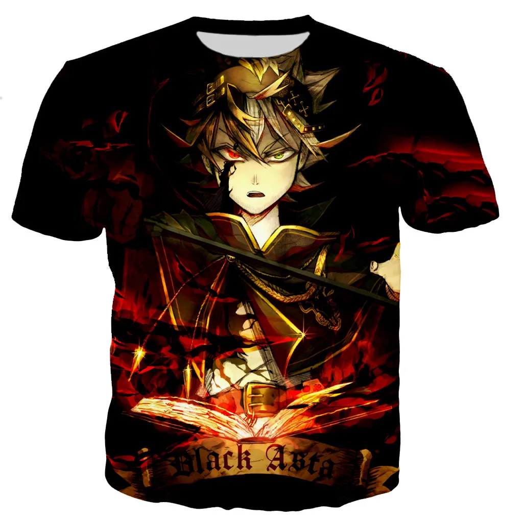 

Anime Black Clover Man/Woman Fashion Casual 3D Black Clover Printed T-shirt Cool Harajuku Style T Shirts Streetwear Tee Tops