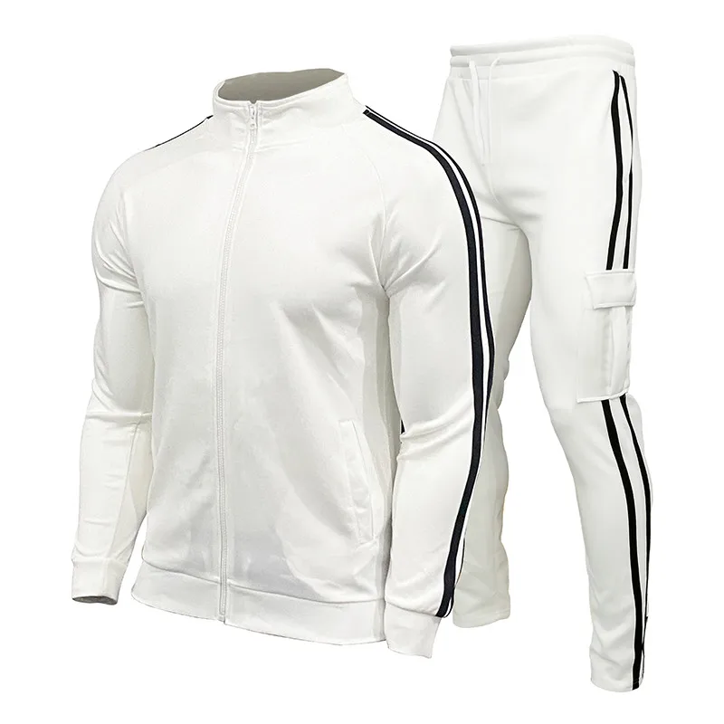 Men Tracksuits luxury man tracksuit Sweatshirt+sweatpants Tracksuit Zipper Stand Collar Sports Suit Jogging Fitness Men Clothing