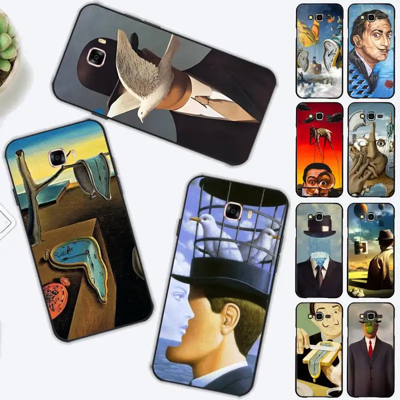 

FHNBLJ Rene Magritte Phone Case for Samsung J 2 3 4 5 6 7 8 prime plus 2018 2017 2016 core