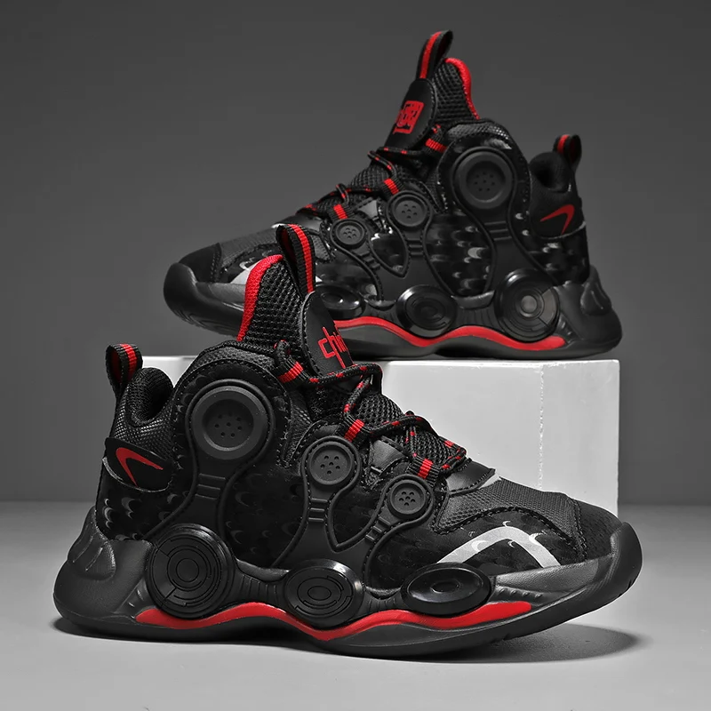 New Children's Basketball Shoes Comfortable Soft Casual Sports Boys' and Girls' Running Shoes Children's Sports Basketball Shoes