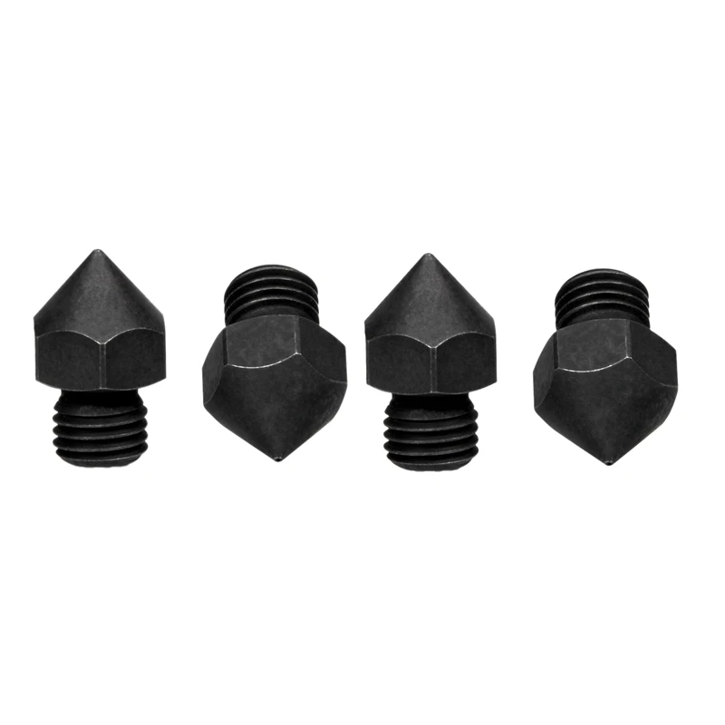 

Plated Wear Resistant Nozzle for Creality Cr-10S Pro/Cr-10 Max Hotend Only (M6X1.75mm Threads)4Pcs