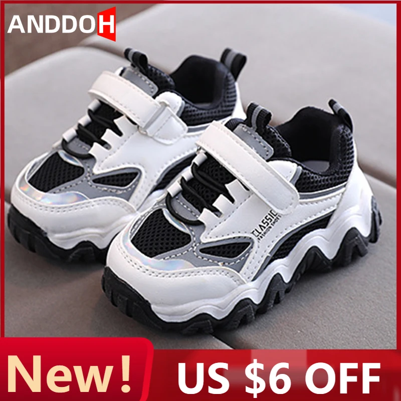 

Size 21-30 Baby Anti-slip Toddler Shoes Boys Girls Children Casual Breathable Light Footwear Kids Wear-resistant Running Sneaker