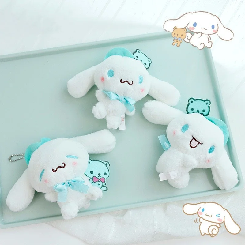 

2022 New Anime Blue Cinnamoroll Dog Plush Doll Pendant Cute Cartoon Big Eared Dog Stuffed Plush Toys for Kids Girl Gift