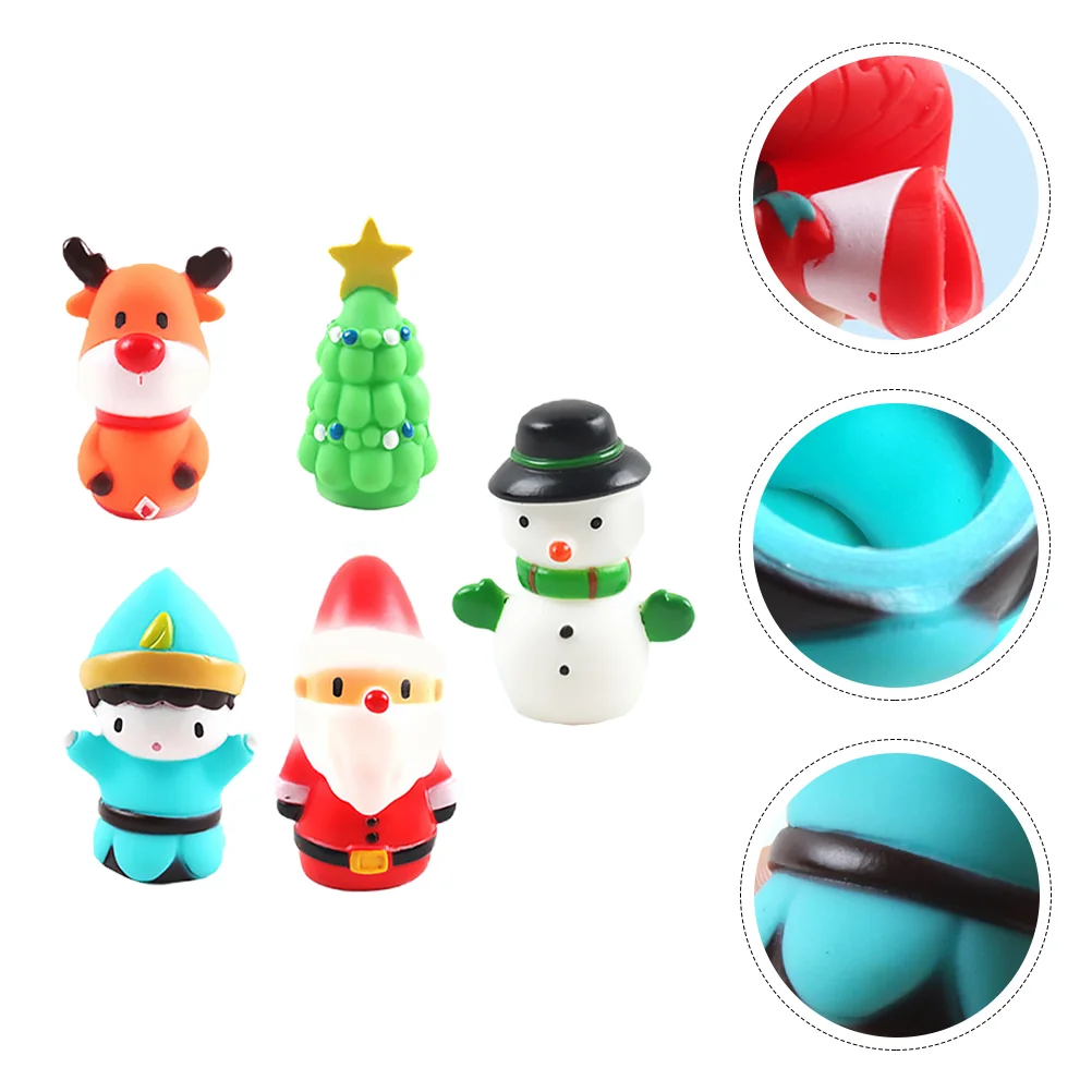 

5Pcs Childrens Toys Baby Para Mujers Toys Kids Elk Santa Claus Snowman Christmas Tree Reindeer Toys Party Favors Goodie Bag