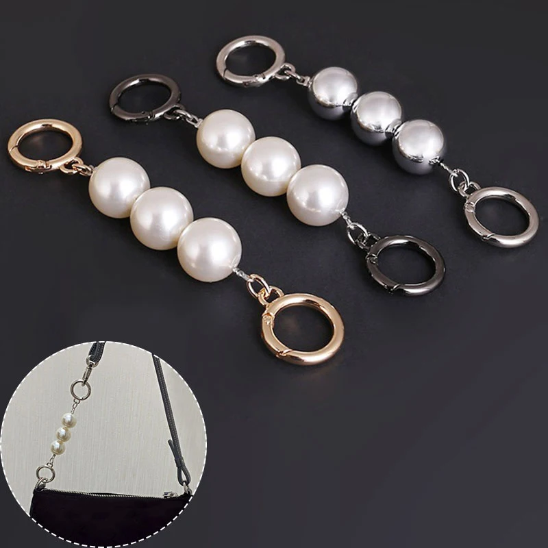 

Pearl Bag Chain Crossbody Shoulder Bag Strap Bag Accessories Female Handle Belt Bag Parts Useful Decorative Purses Hanging Chain