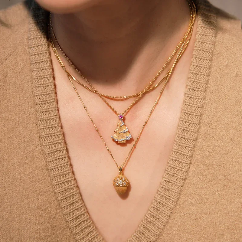 Серебряное корундовое ожерелье Bellux Fine Jewelry