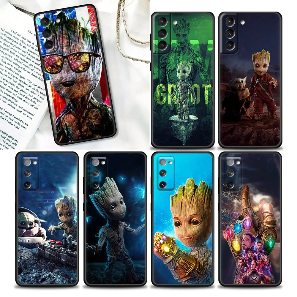 

Marvel Groot Phone Case for Samsung Galaxy S7 S8 S9 S10e S21 S20 Fe Plus Ultra 5G Soft Silicone Cover