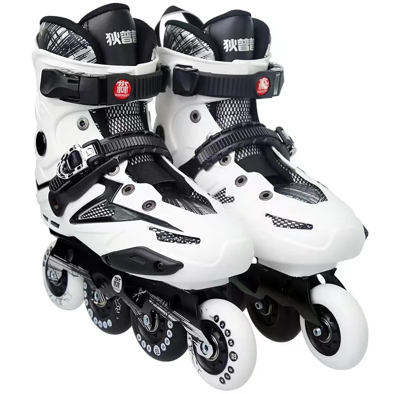 Professional Inline Roller Skates  Men Adult Slalom Shoes Sliding Free Sneakers Outdoor patins 4 rodas Size 40-43 for Beginner