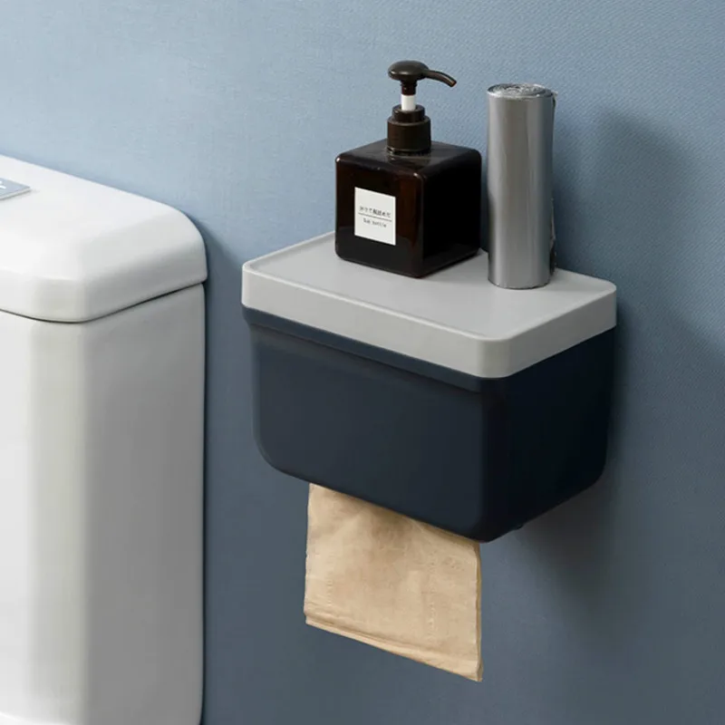 

Waterproof Organizer Tissue Boxes Wall Creative Toilet Paper Holder Napkin Dispenser Uchwyt Na Papier Bathroom Storage DE50CZH