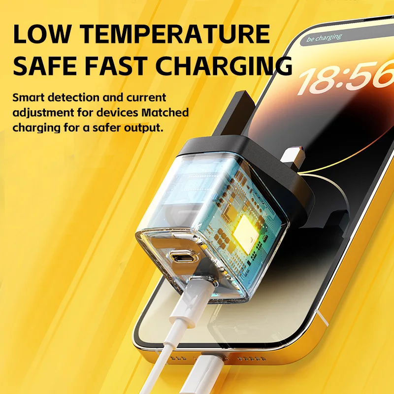 WEKOME USB Type C Charger 40W GaN Portable USB C Chargers Support Type C PD Quick Charging For iPhone 14 13 12 Pro Max 11 Mini