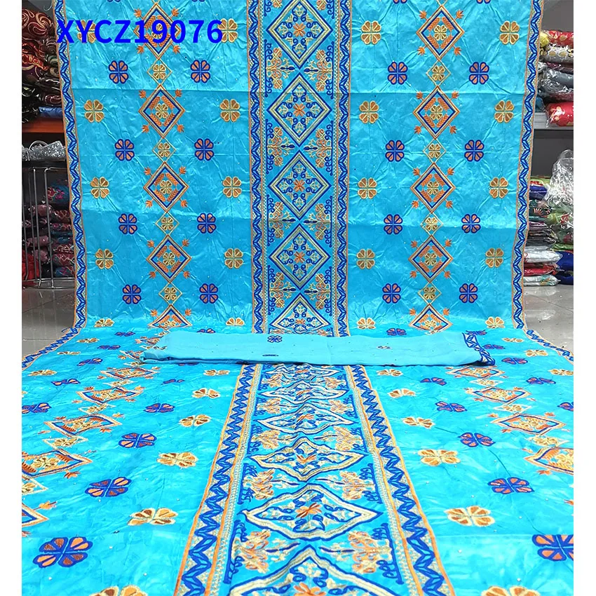 

Senior Ankara Lace Textiles Bazin ​Brocade fabric 5+2 Yards/Lot XYCZ19076