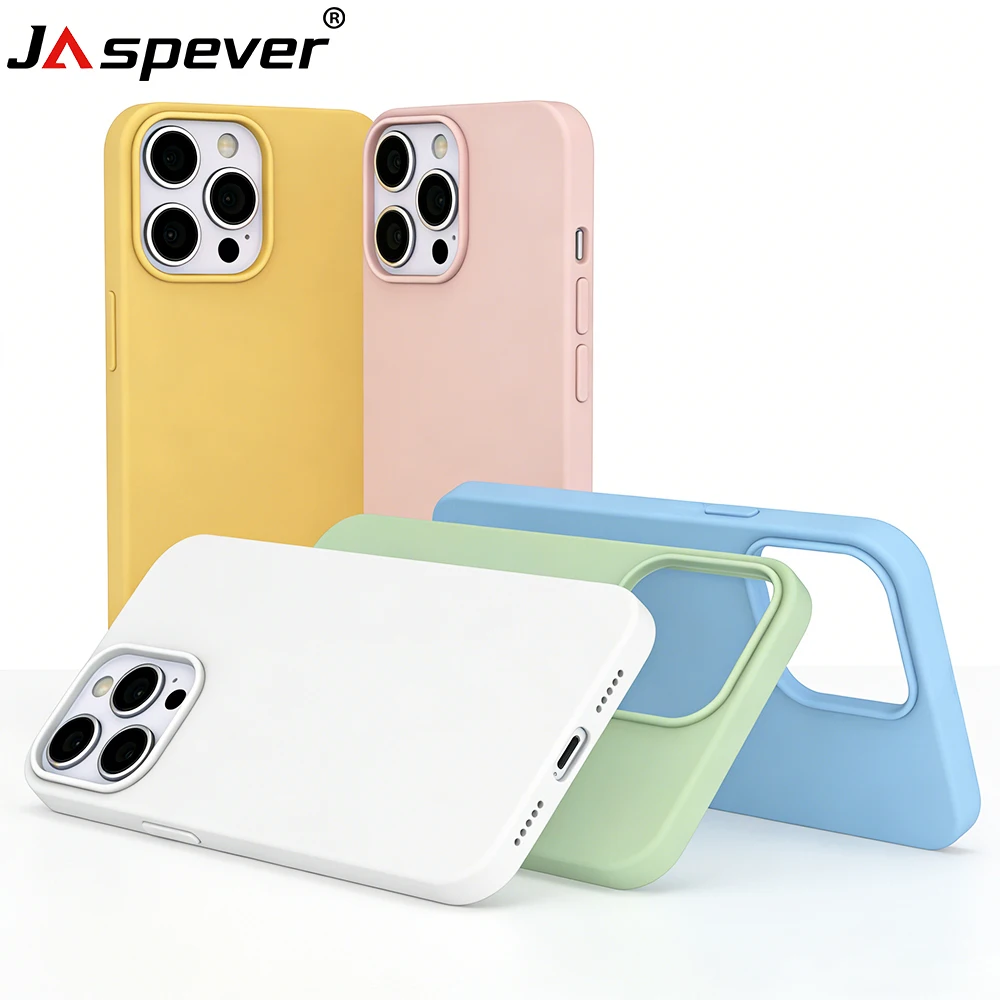 Фото Роскошный матовый ультратонкий силиконовый чехол конфетных цветов для iPhone 17 Air, 17E, 16, 16E, 15, 14 Plus, 13, 12 Mini, Pro, Max №1