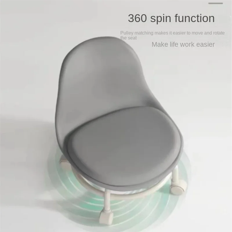 X&ampD акриловый маленький табурет с бесшумным ремнем универсальные колеса детский