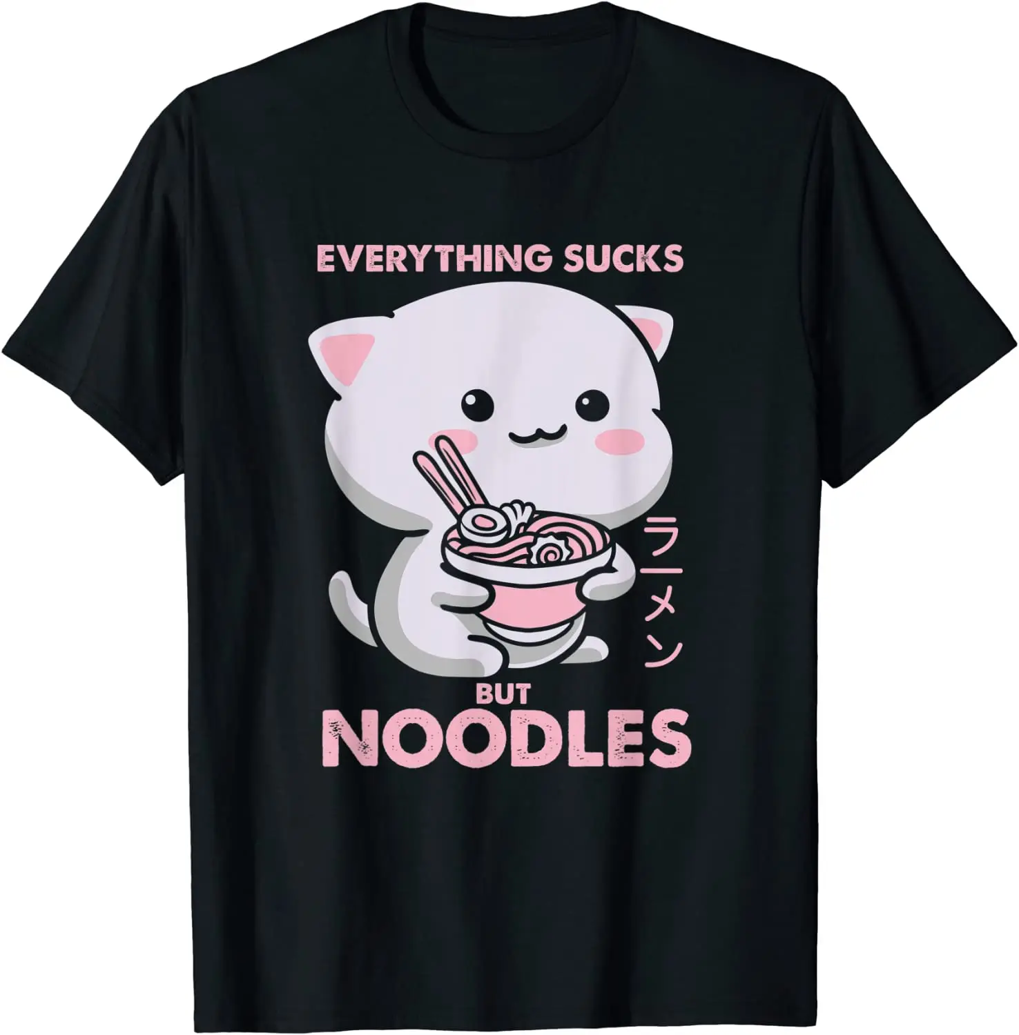 

Pastel Goth Ramen Noodle Cat Anime Kawaii Lover T-Shirt