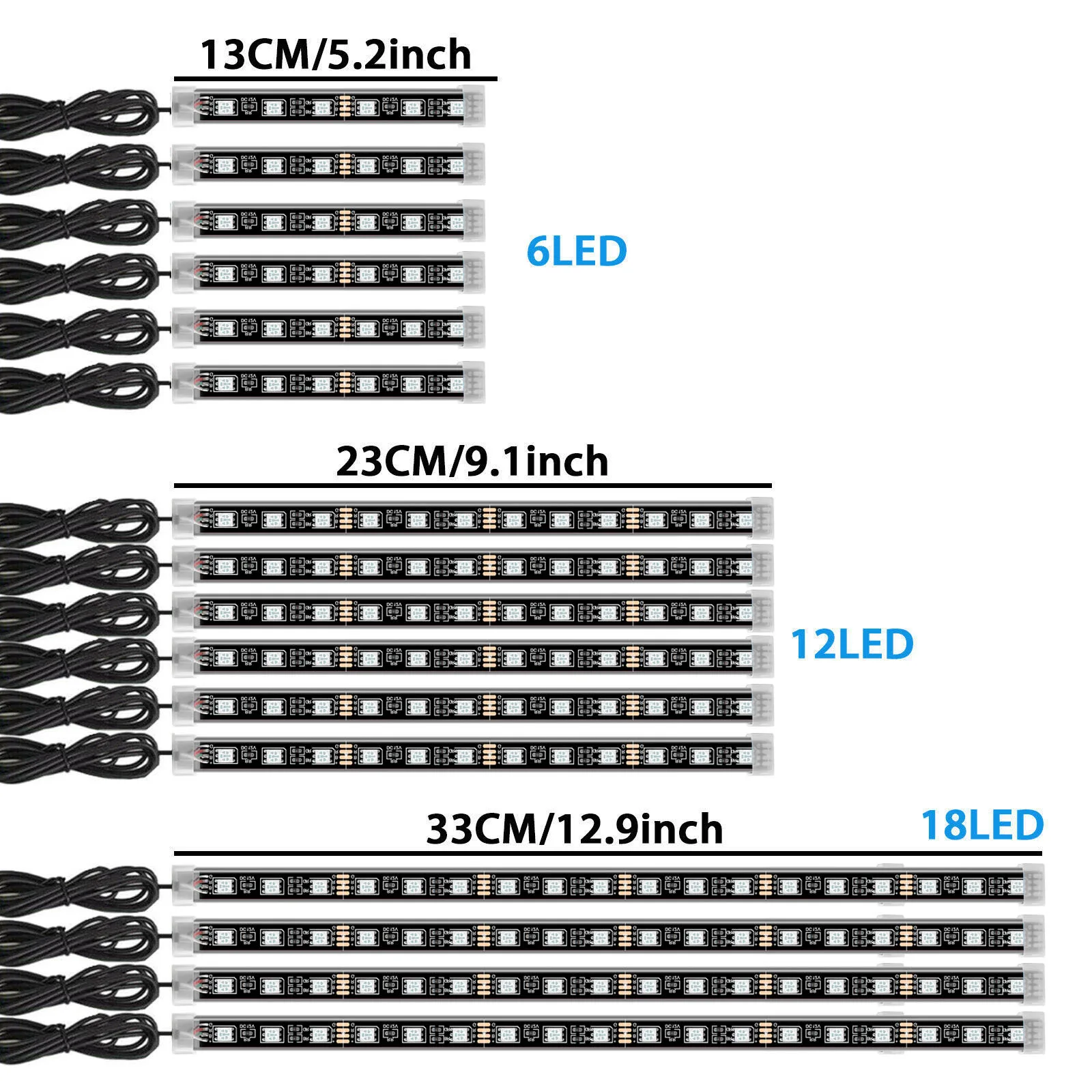 Светодиодная осветительная лента для мотоцикла и автомобиля 12 В