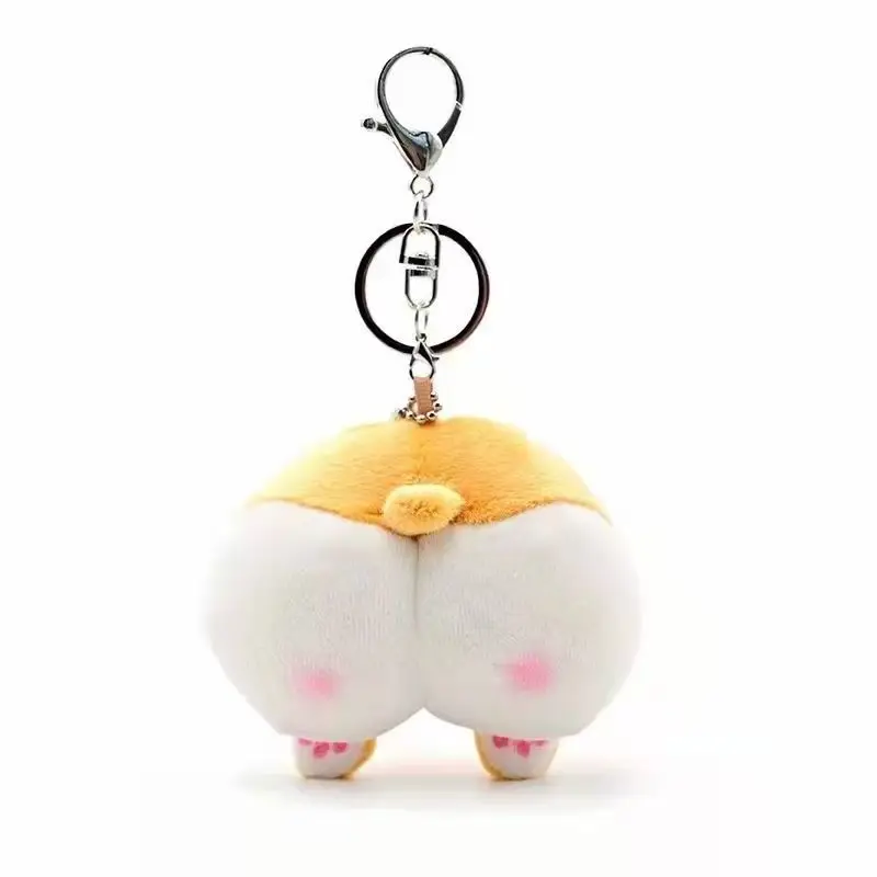 Милые животные маленькие ягодицы Школьный Рюкзак Подвеска корги собака брелок