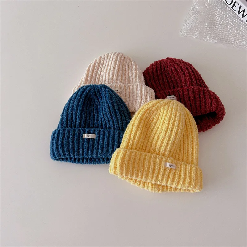 

MILANCEL 2023 New Fashion Kids Hats For Girls And Boys Warm Knit Caps