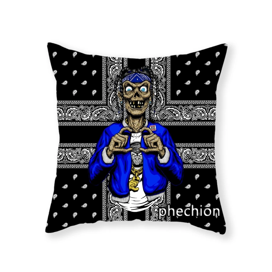 

phechion Blood Gang 3D Print Polyester Decorative Pillowcases Throw Pillow Cover Square Zipper Pillow Cases Fans Gift C57